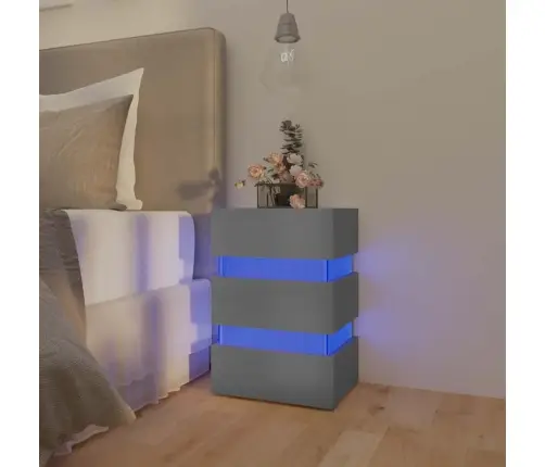 Led-Öökapp, Hall, 45X35X67 cm Tehispuit