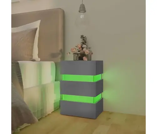 Led-Öökapp, Hall, 45X35X67 cm Tehispuit