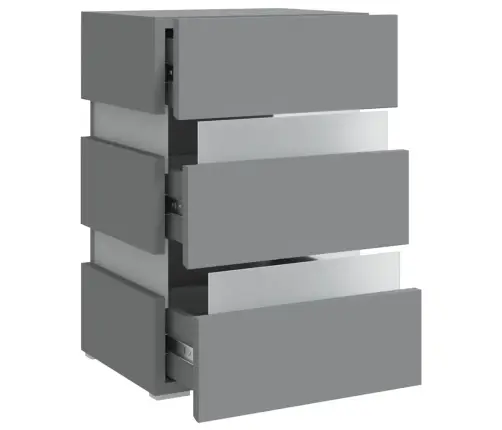 Led-Öökapp, Hall, 45X35X67 cm Tehispuit