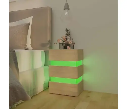 Naktsskapītis, Ozola Krāsa, 45X35X67 Cm, Inženierijas Koks Vidaxl