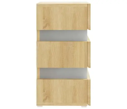 Naktsskapītis, Ozola Krāsa, 45X35X67 Cm, Inženierijas Koks Vidaxl