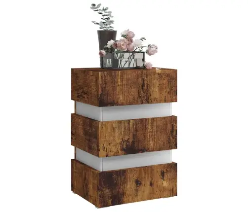 Naktsskapītis, Ozolkoka Krāsa, 45X35X67 Cm, Inženierijas Koks Vidaxl