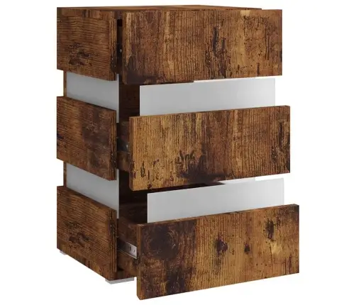 Naktsskapītis, Ozolkoka Krāsa, 45X35X67 Cm, Inženierijas Koks Vidaxl