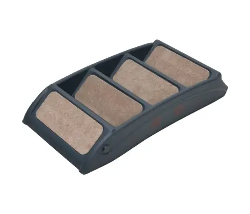 4 Pakāpienu Suņu Kāpnes, Saliekamas, Tumši Pelēkas Vidaxl