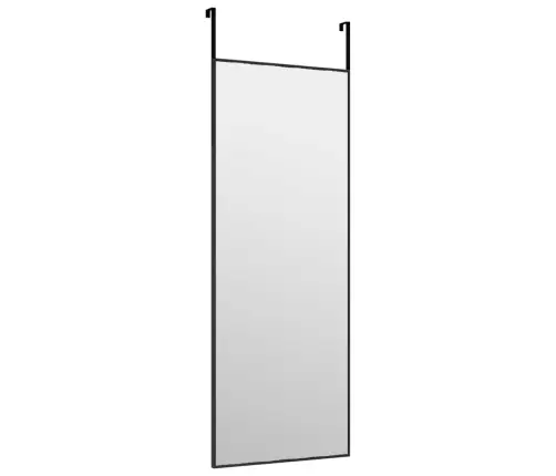 Uksepeegel, Must, 30 X 80 cm Klaas Ja Alumiinium