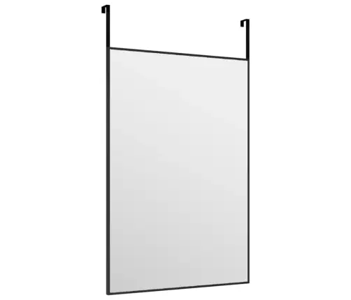 Veidrodis Ant Durų, Juodas, 40X60cm Stiklas Ir Aliuminis