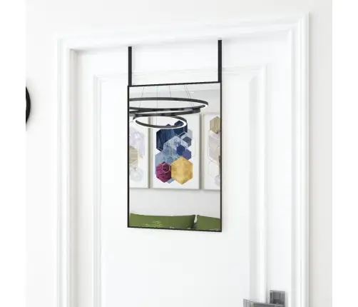 Veidrodis Ant Durų, Juodas, 40X60cm Stiklas Ir Aliuminis