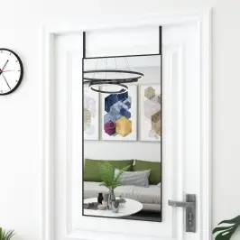 Uksepeegel, Must, 50 X 100 cm Klaas Ja Alumiinium