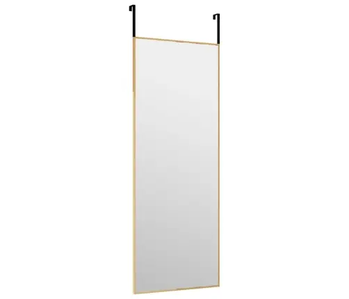Durvju Spogulis, Zelta Krāsa, 30X80 Cm, Stikls Un Alumīnijs Vidaxl Durvju Spogulis, Zelta Krāsa, 30X80 Cm, Stikls Un Alumīnijs Vidaxl