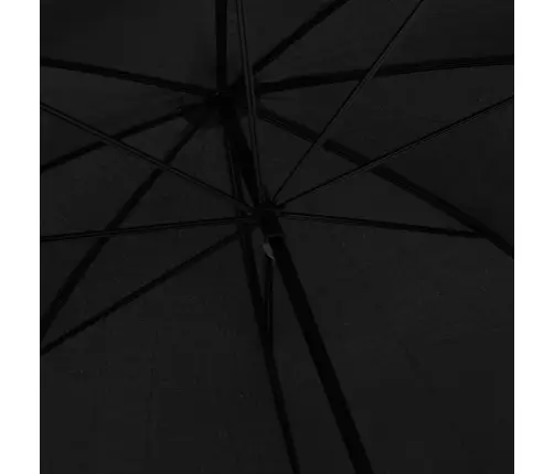 Lietussargs, Melns, 130 Cm Vidaxl