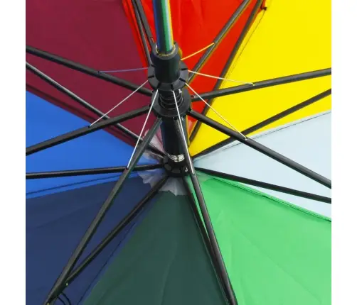 Lietussargs, Automātiska Aiztaisīšanās, 124 Cm, Melns Vidaxl