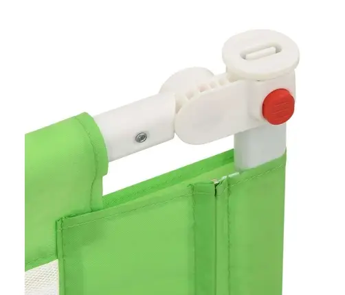 Bērnu Gultas Aizsargbarjera, Zaļa, 120X25 Cm, Audums Vidaxl