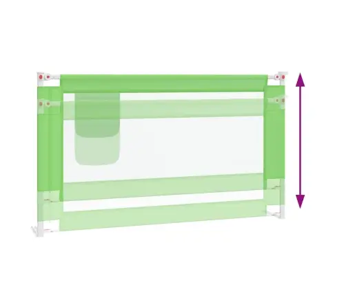 Apsauginis Turėklas Vaiko Lovai, Žalias, 140X25cm Audinys