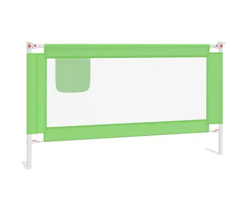 Bērnu Gultas Aizsargbarjera, Zaļa, 150X25 Cm, Audums Vidaxl