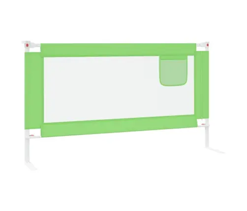 Bērnu Gultas Aizsargbarjera, Zaļa, 150X25 Cm, Audums Vidaxl