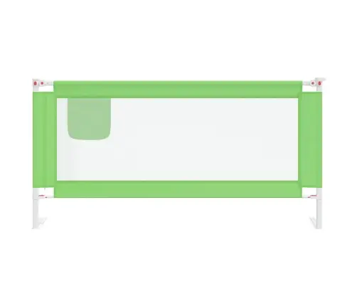 Bērnu Gultas Aizsargbarjera, Zaļa, 180X25 Cm, Audums Vidaxl