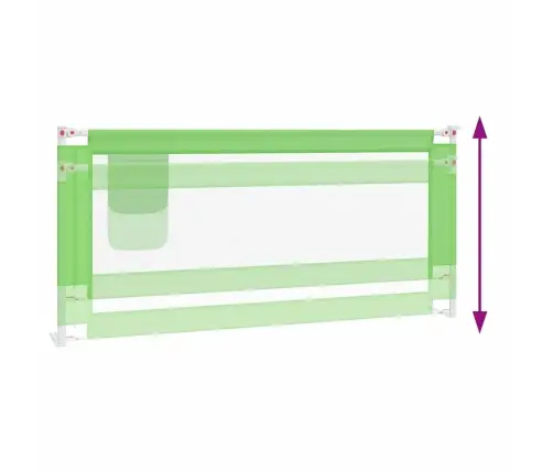 Apsauginis Turėklas Vaiko Lovai, Žalias, 200X25cm Audinys