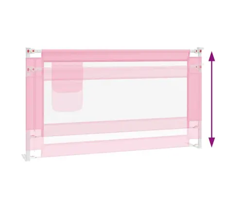 Voodipiire Väikelapse Voodile, Roosa, 150 X 25 cm Kangas