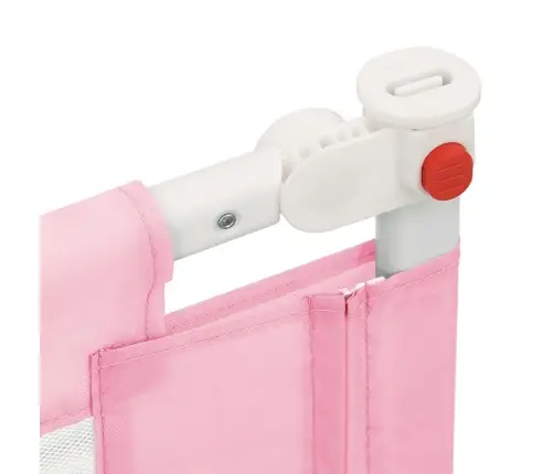 Bērnu Gultas Aizsargbarjera, Rozā, 190X25 Cm, Audums Vidaxl
