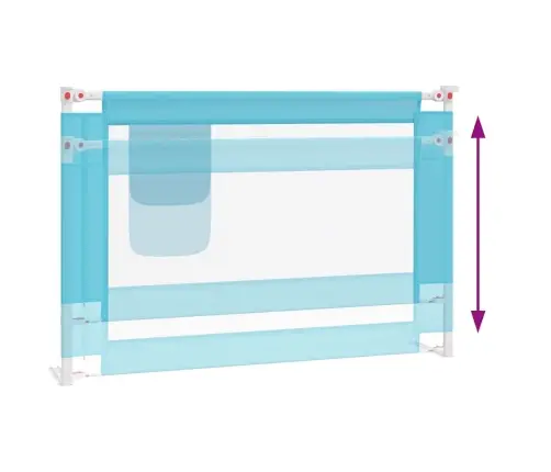 Bērnu Gultas Aizsargbarjera, Zila, 100X25 Cm, Audums Vidaxl