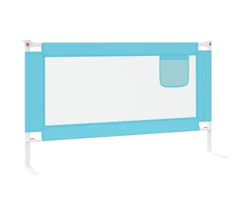 Bērnu Gultas Aizsargbarjera, Zila, 140X25 Cm, Audums Vidaxl