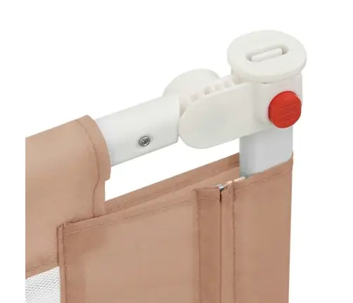 Bērnu Gultas Aizsargbarjera, Pelēkbrūna, 90X25 Cm, Audums Vidaxl