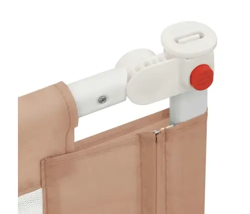 Bērnu Gultas Aizsargbarjera, Pelēkbrūna, 180X25 Cm, Audums Vidaxl