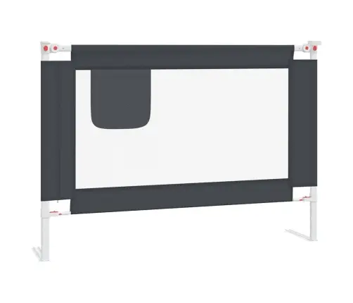 Bērnu Gultas Aizsargbarjera, Tumši Pelēka, 90X25 Cm, Audums Vidaxl
