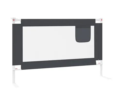 Bērnu Gultas Aizsargbarjera, Tumši Pelēka, 120X25 Cm, Audums Vidaxl