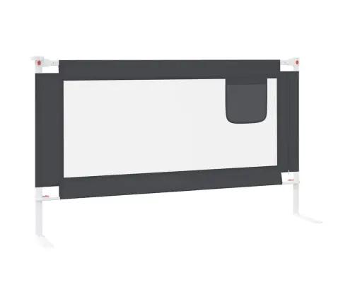 Voodipiire Väikelapse Voodile, Tumehall, 140 X 25 cm Kangas