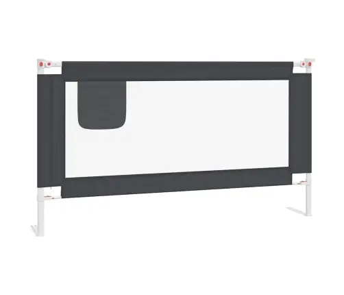 Apsauginis Turėklas Vaiko Lovai, Pilkas, 150X25cm Audinys