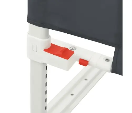 Bērnu Gultas Aizsargbarjera, Tumši Pelēka, 200X25 Cm, Audums Vidaxl