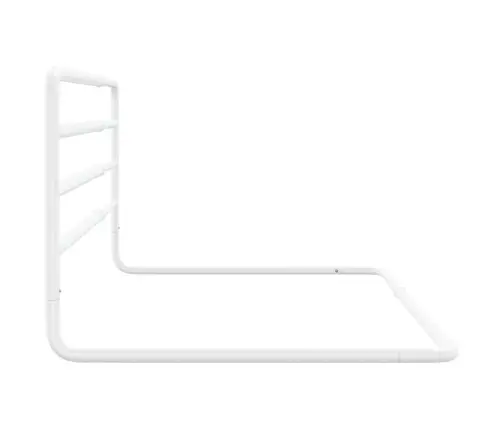 Voodipiire Väikelapse Voodile, Valge, (76-137)X55 cm Raud