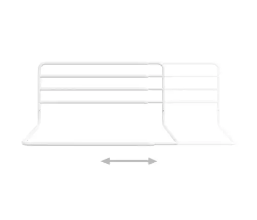 Voodipiire Väikelapse Voodile, Valge, (76-137)X55 cm Raud