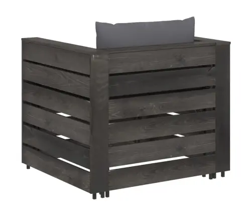 2-Daļīgs Dārza Atpūtas Mēbeļu Komplekts Ar Matračiem, Koks Vidaxl