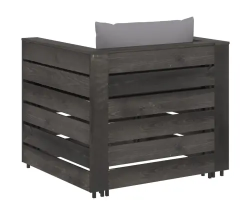 2-Daļīgs Dārza Atpūtas Mēbeļu Komplekts Ar Matračiem, Koks Vidaxl