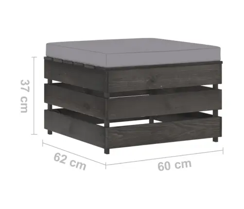 2-Daļīgs Dārza Atpūtas Mēbeļu Komplekts Ar Matračiem, Koks Vidaxl