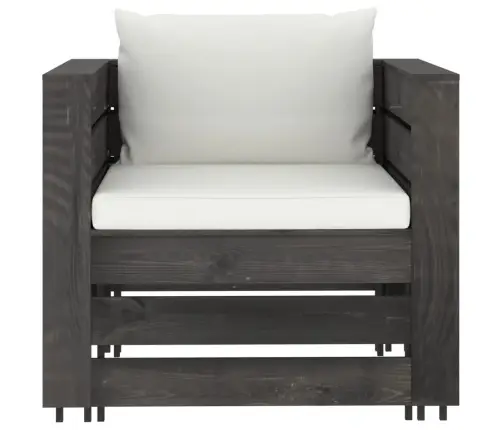 Sodo Komplektas Su Pagalvėlėmis, 2 Dalių, Impregnuota Mediena