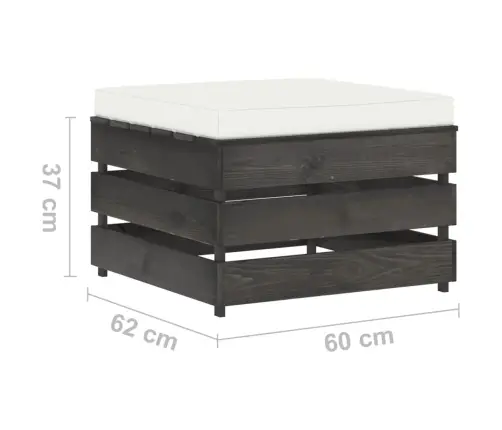 Sodo Komplektas Su Pagalvėlėmis, 2 Dalių, Impregnuota Mediena