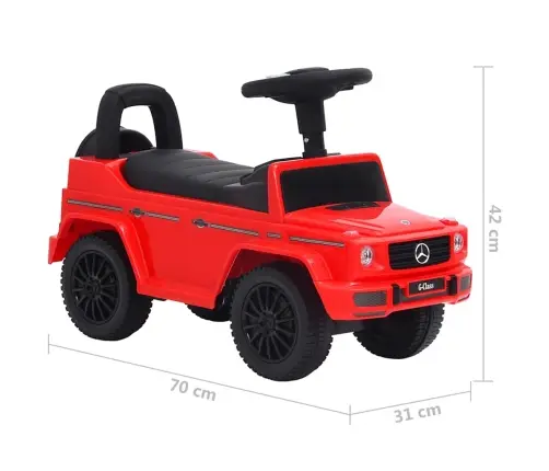 Paspiriamas Vaikiškas Automobilis Mercedes-Benz G63, Raudonas