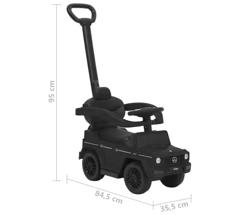 Stumjams Rotaļu Auto, G63, Melns Vidaxl