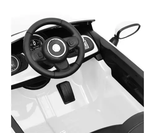 Elektriska Bērnu Automašīna Fiat 500, Balta Vidaxl