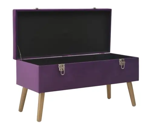 Sols Ar Kasti, 80 Cm, Violets Samts Vidaxl