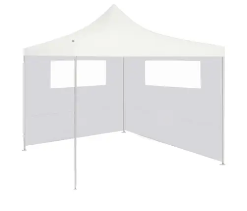 Dārza Nojumes Siena Ar Logiem, 6X2 M, Balta Vidaxl
