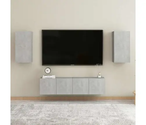 Tv Skapītis, 30,5X30X60 Cm, Betonpelēks, Inženierijas Koks Vidaxl