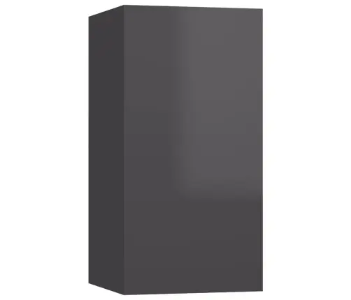 Tv Skapīši 2 Gb. 30,5X30X60 Cm Spīdīgi Pelēki Inženierijas Koks Vidaxl