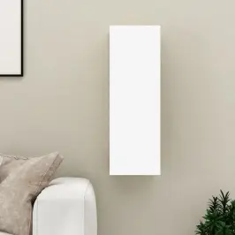 Tv Skapītis, 30,5X30X90 Cm, Balts, Inženierijas Koks Vidaxl