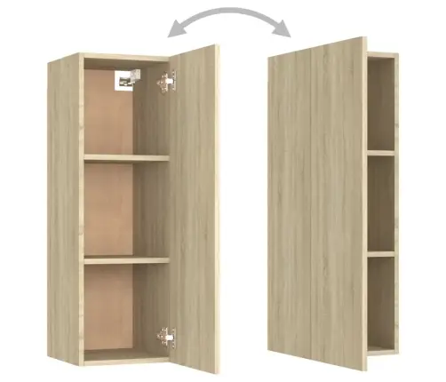 Tv Skapītis, 30,5X30X90 Cm, Ozola, Inženierijas Koks Vidaxl