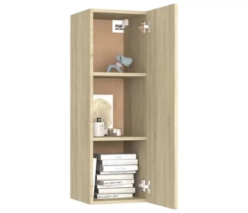 Tv Skapītis, 30,5X30X90 Cm, Ozola, Inženierijas Koks Vidaxl