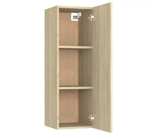Televizoriaus Spintelės, 2Vnt., Ąžuolo, 30,5X30X90cm Mediena